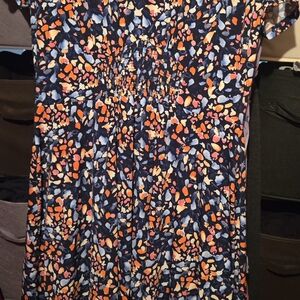 Asymmetrical Women's Dress - Multicolor